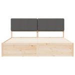 Casa si Gradina - Mobilier - Paturi si accesorii - Paturi - Cadru de pat cu tablie tapitata Gri inchis 180 x 200 cm - Infinity.ro