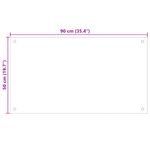 Casa si Gradina - Sanitare - Chiuveta bucatarie si accesorii - Accesorii chiuvete - Spate de bucatarie 2 pcs Transparent 90 x 50 cm - Infinity.ro
