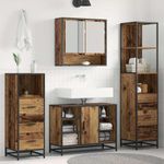 Casa si Gradina - Mobilier - Seturi de mobilier - Seturi baie - Set de mobilier pentru baie 3 pcs Lemn Vechi Lemn compozit - Infinity.ro