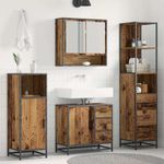 Casa si Gradina - Mobilier - Seturi de mobilier - Seturi baie - Set de mobilier pentru baie 3 pcs Lemn Vechi Lemn compozit - Infinity.ro