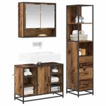 Casa si Gradina - Mobilier - Seturi de mobilier - Seturi baie - Set de mobilier pentru baie 3 pcs Lemn Vechi Lemn compozit - Infinity.ro