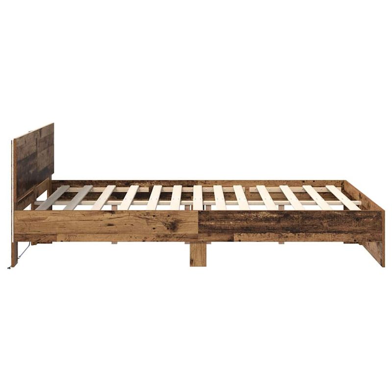 Casa si Gradina - Mobilier - Paturi si accesorii - Paturi - Cadru de pat cu headboard Lemn Vechi 150 x 200 cm Lemn compozit - Infinity.ro