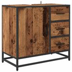 Casa si Gradina - Mobilier - Seturi de mobilier - Seturi baie - Set de mobilier pentru baie 3 pcs Lemn Vechi Lemn compozit - Infinity.ro