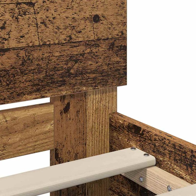 Casa si Gradina - Mobilier - Paturi si accesorii - Paturi - Cadru de pat cu headboard Lemn Vechi 150 x 200 cm Lemn compozit - Infinity.ro