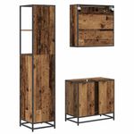 Casa si Gradina - Mobilier - Seturi de mobilier - Seturi baie - Set de mobilier pentru baie 3 pcs Lemn Vechi Lemn compozit - Infinity.ro