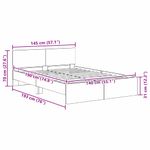 Casa si Gradina - Mobilier - Paturi si accesorii - Paturi - Cadru de pat cu headboard Lemn Vechi 140 x 190 cm Lemn compozit - Infinity.ro