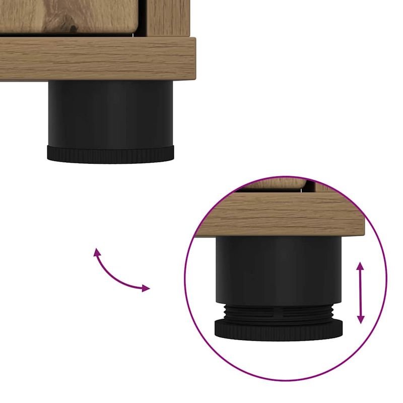 Casa si Gradina - Mobilier - Seturi de mobilier - Seturi baie - Set de mobilier pentru baie cu sertar 3 pcs Stejar Artizanal - Infinity.ro