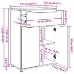 Casa si Gradina - Mobilier - Seturi de mobilier - Seturi baie - Set de mobilier pentru baie cu sertar 3 pcs Stejar Artizanal - Infinity.ro