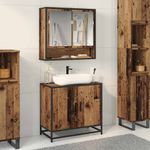 Casa si Gradina - Mobilier - Seturi de mobilier - Seturi baie - Set de mobilier pentru baie 2 pcs Lemn Vechi Lemn compozit - Infinity.ro