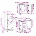 Casa si Gradina - Mobilier - Seturi de mobilier - Seturi baie - Set de mobilier pentru baie 3 pcs Stejar Negru Lemn compozit - Infinity.ro