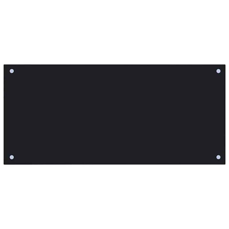 Casa si Gradina - Sanitare - Chiuveta bucatarie si accesorii - Accesorii chiuvete - Spate de bucatarie 2 pcs Negru 90 x 40 cm sticla securizata - Infinity.ro