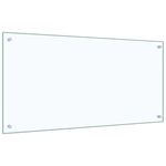 Casa si Gradina - Sanitare - Chiuveta bucatarie si accesorii - Accesorii chiuvete - Spate de bucatarie 2 pcs Transparent 100 x 50 cm - Infinity.ro
