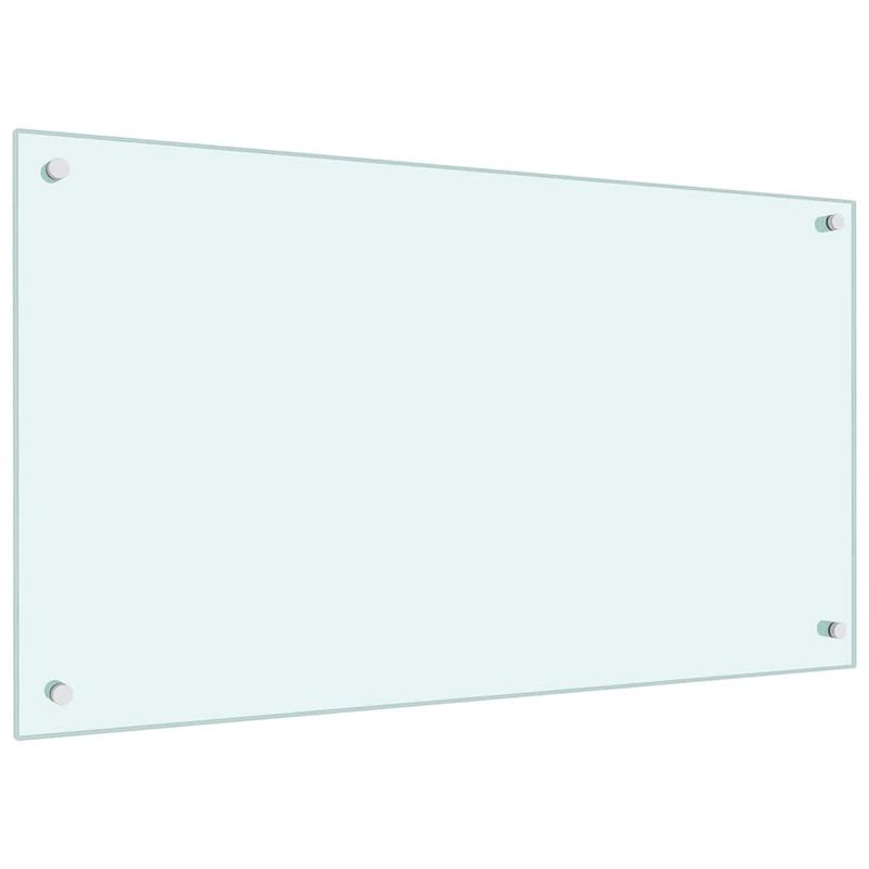 Casa si Gradina - Sanitare - Chiuveta bucatarie si accesorii - Accesorii chiuvete - Spate de bucatarie 2 pcs Alb 90 x 50 cm sticla securizata - Infinity.ro