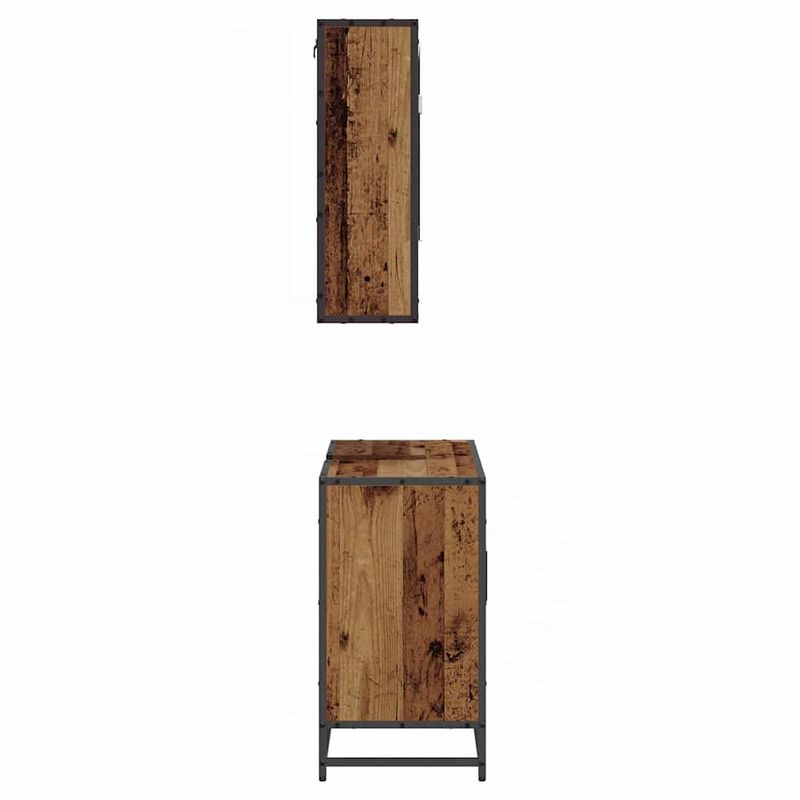 Casa si Gradina - Mobilier - Seturi de mobilier - Seturi baie - Set de mobilier pentru baie 2 pcs Lemn Vechi Lemn compozit - Infinity.ro