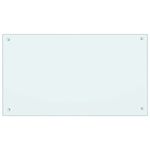 Casa si Gradina - Sanitare - Chiuveta bucatarie si accesorii - Accesorii chiuvete - Spate de bucatarie 2 pcs Alb 90 x 50 cm sticla securizata - Infinity.ro