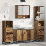 Casa si Gradina - Mobilier - Seturi de mobilier - Seturi baie - Set de mobilier pentru baie 3 pcs Lemn Vechi Lemn compozit - Infinity.ro