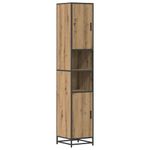 Casa si Gradina - Mobilier - Seturi de mobilier - Seturi baie - Set de mobilier pentru baie cu raft 3 pcs Stejar Artizanal - Infinity.ro
