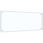 Casa si Gradina - Sanitare - Chiuveta bucatarie si accesorii - Accesorii chiuvete - Spate de bucatarie 2 pcs Transparent 100 x 40 cm - Infinity.ro