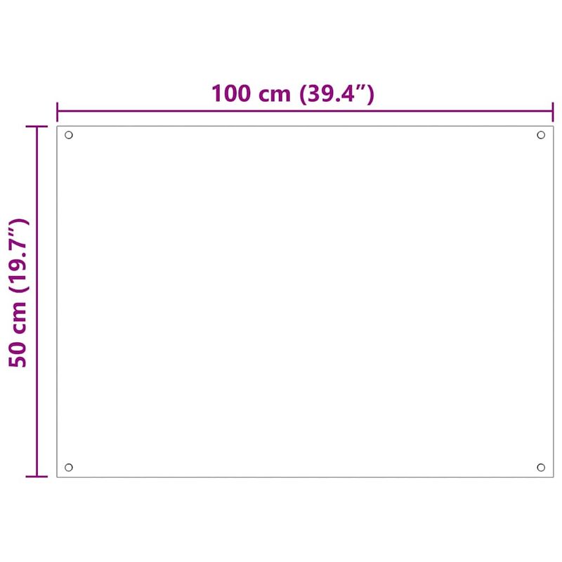 Casa si Gradina - Sanitare - Chiuveta bucatarie si accesorii - Accesorii chiuvete - Spate de bucatarie 2 pcs Transparent 100 x 50 cm - Infinity.ro