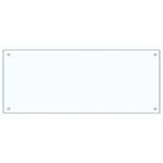 Casa si Gradina - Sanitare - Chiuveta bucatarie si accesorii - Accesorii chiuvete - Spate de bucatarie 2 pcs Transparent 100 x 40 cm - Infinity.ro