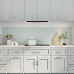 Casa si Gradina - Sanitare - Chiuveta bucatarie si accesorii - Accesorii chiuvete - Spate de bucatarie 2 pcs Alb 100 x 50 cm sticla securizata - Infinity.ro