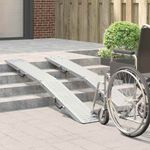 Auto si Moto - Remorci si platforme auto - Rampa de Incarcare 2 pcs Argintiu 185 x 22,5 x 4,5 cm - Infinity.ro