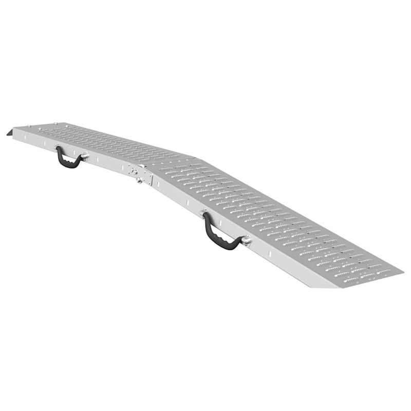 Auto si Moto - Remorci si platforme auto - Rampa de Incarcare 2 pcs Argintiu 185 x 22,5 x 4,5 cm - Infinity.ro