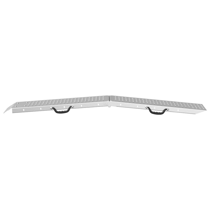 Auto si Moto - Remorci si platforme auto - Rampa de Incarcare 2 pcs Argintiu 185 x 22,5 x 4,5 cm - Infinity.ro