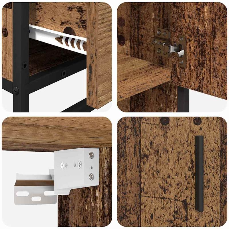 Casa si Gradina - Mobilier - Seturi de mobilier - Seturi baie - Set de mobilier pentru baie 3 pcs Lemn Vechi Lemn compozit - Infinity.ro
