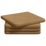 Casa si Gradina - Textile si covoare - Perne si pilote - Perne decorative - Perne de Sezut 4 pcs Maro 40 x 40 x 3 cm Catifea - Infinity.ro