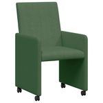 Casa si Gradina - Mobilier - Scaune si fotolii - Scaune - Scaune de dining cu roti 2 pcs Gri verde 57 x 66 x 94 cm - Infinity.ro