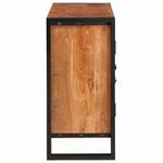 Casa si Gradina - Mobilier - Comode si corpuri - Comode - Mese cu usi Maro 80 x 33 x 70 cm Lemn masiv de acacia si metal - Infinity.ro