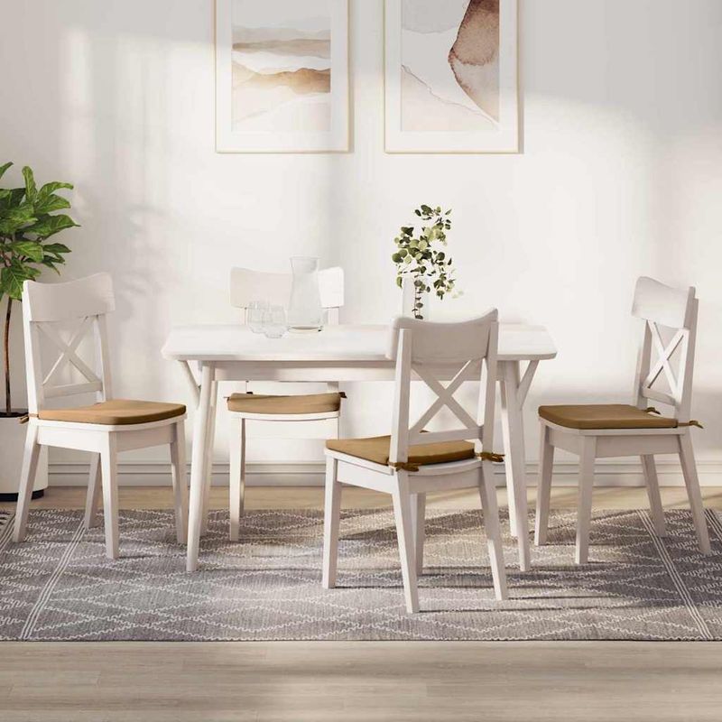 Casa si Gradina - Textile si covoare - Perne si pilote - Perne decorative - Perne de Sezut 4 pcs Maro 40 x 40 x 3 cm Catifea - Infinity.ro