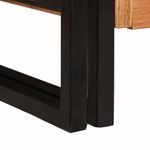 Casa si Gradina - Mobilier - Comode si corpuri - Comode - Mese cu usi Maro 80 x 33 x 70 cm Lemn masiv de acacia si metal - Infinity.ro