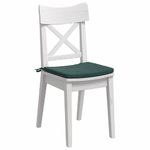 Casa si Gradina - Textile si covoare - Perne si pilote - Perne decorative - Perne de Sezut 4 pcs Verde inchis 40 x 40 x 3 cm Catifea - Infinity.ro