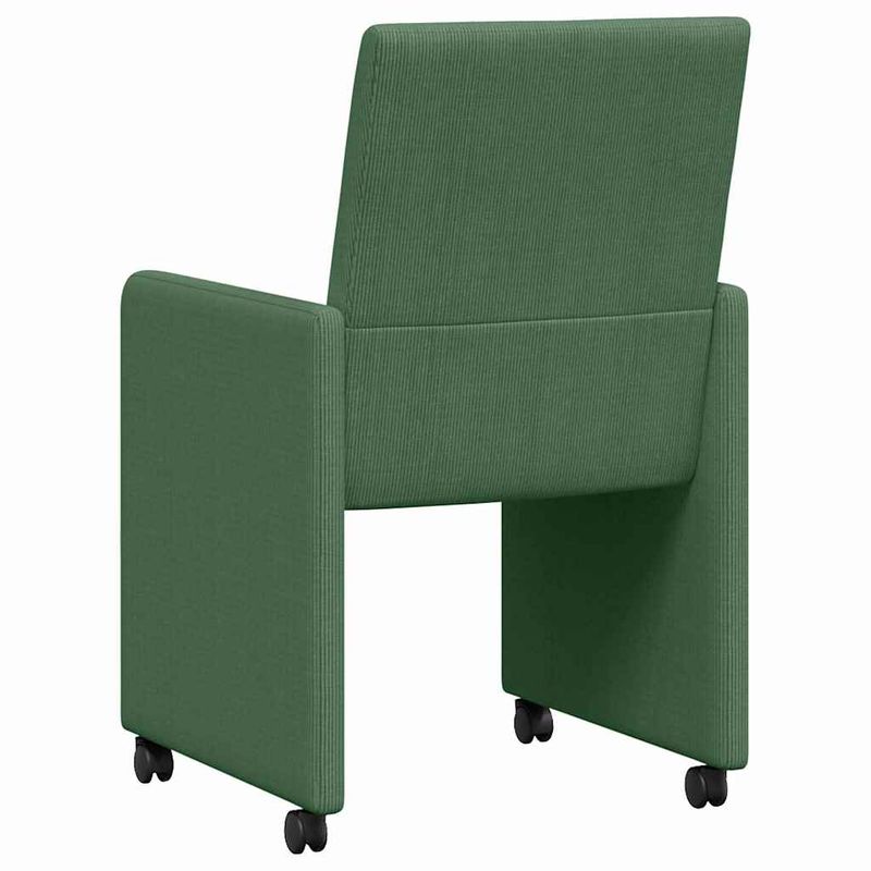 Casa si Gradina - Mobilier - Scaune si fotolii - Scaune - Scaune de dining cu roti 2 pcs Gri verde 57 x 66 x 94 cm - Infinity.ro