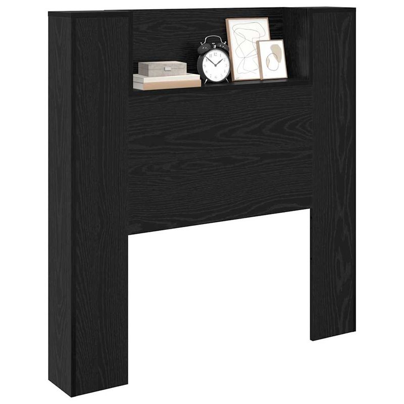 Casa si Gradina - Mobilier - Paturi si accesorii - Accesorii paturi - Tablie de pat cu LED, albastru, 203x16x78/88 cm, textil - Infinity.ro