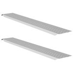 Auto si Moto - Remorci si platforme auto - Rampa de Incarcare Argintiu 159 x 23 x 5 cm Otel Galvanizat - Infinity.ro
