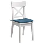 Casa si Gradina - Textile si covoare - Perne si pilote - Perne decorative - Perne de Sezut 4 pcs albastru 40 x 40 x 3 cm Catifea - Infinity.ro