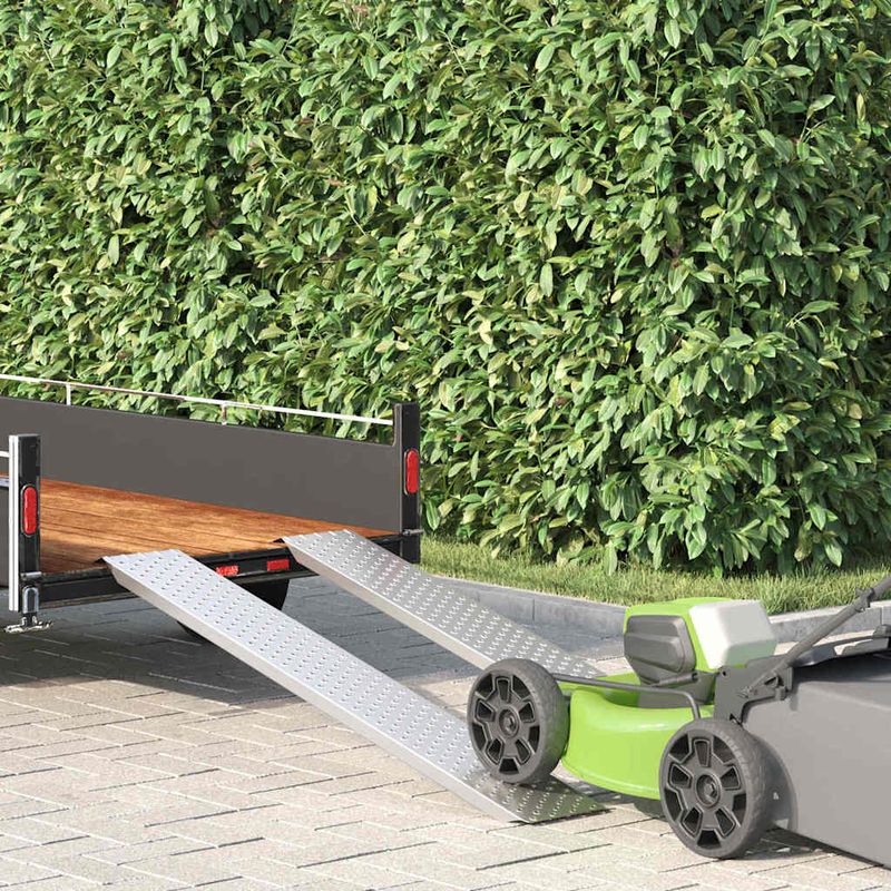 Auto si Moto - Remorci si platforme auto - Rampa de Incarcare Argintiu 159 x 23 x 5 cm Otel Galvanizat - Infinity.ro