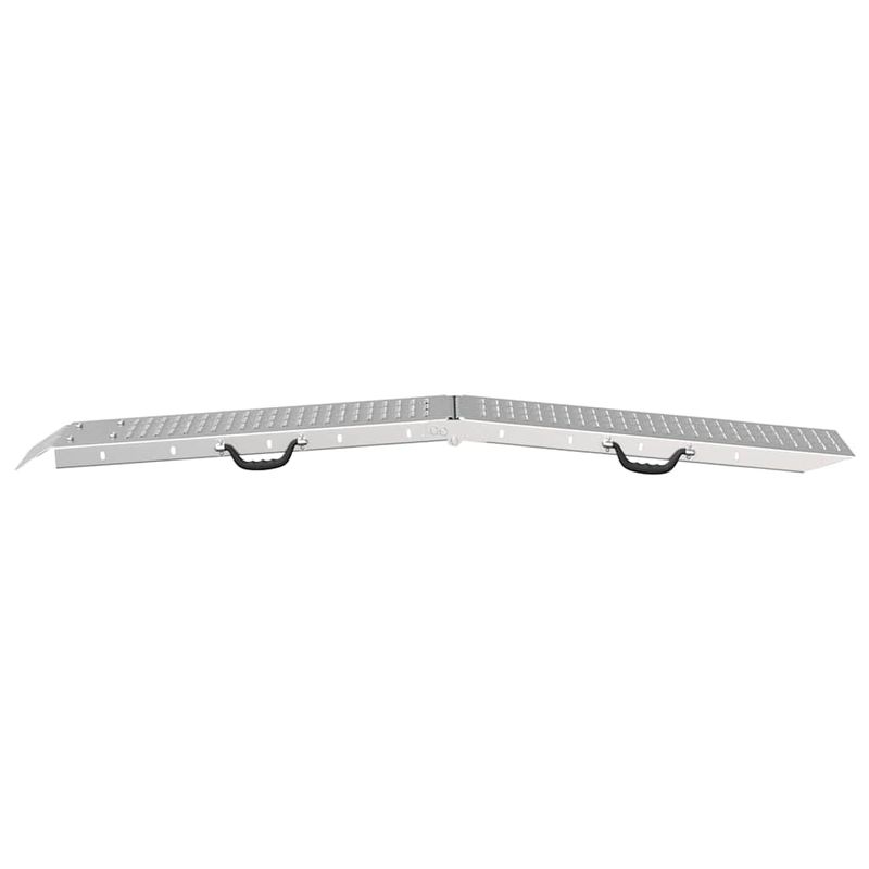 Auto si Moto - Remorci si platforme auto - Rampa de Incarcare 2 pcs Argintiu 166 x 22,5 x 4,5 cm - Infinity.ro