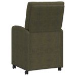 Casa si Gradina - Mobilier - Scaune si fotolii - Scaune - Scaune de dining cu roti 2 pcs Verde militar 58 x 67 x 97 cm - Infinity.ro