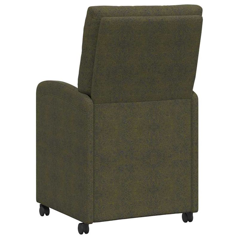 Casa si Gradina - Mobilier - Scaune si fotolii - Scaune - Scaune de dining cu roti 2 pcs Verde militar 58 x 67 x 97 cm - Infinity.ro