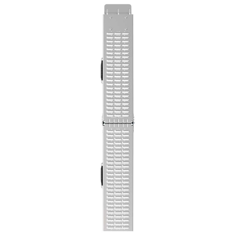 Auto si Moto - Remorci si platforme auto - Rampa de Incarcare 2 pcs Argintiu 166 x 22,5 x 4,5 cm - Infinity.ro