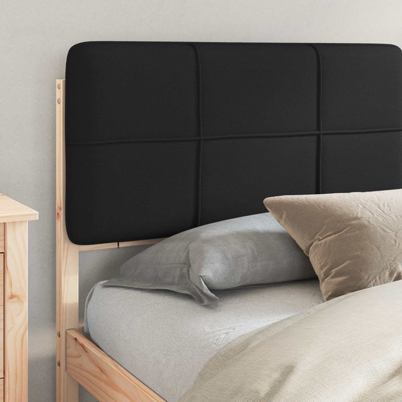 Casa si Gradina - Mobilier - Paturi si accesorii - Paturi - Cadru de pat cu tablie tapitata cu headboard Negru 180 x 200 cm - Infinity.ro