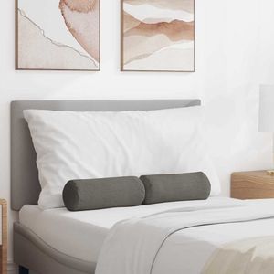 Perne Bolster 2 pcs Gri deschis Ø 15 x 40 cm