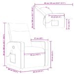 Ingrijire personala si Cosmetice - Sanatate si wellness - Articole wellness - Fotolii de masaj - Fotoliu reclinabil cu masaj Gri inchis 69 x 86 x 100 cm tesatura - Infinity.ro