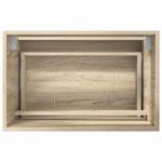 Casa si Gradina - Mobilier - Mobilier baie - Corpuri baie - Set de mobilier pentru baie Stejar Sonoma Lemn compozit - Infinity.ro