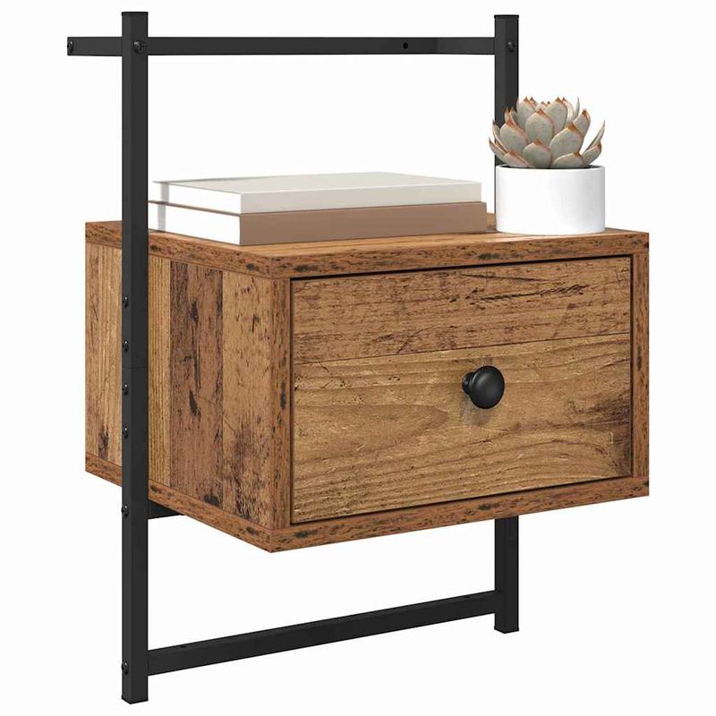 Casa si Gradina - Mobilier - Comode si corpuri - Noptiere - Noptiera Lemn Vechi 35 x 30 x 51 cm Lemn compozit - Infinity.ro