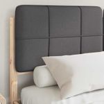 Casa si Gradina - Mobilier - Paturi si accesorii - Paturi - Cadru de pat cu tablie tapitata Gri inchis 140 x 200 cm - Infinity.ro